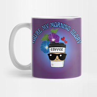 Cute Ice Coffee and Morning Glory Flowers love Frit-Tees Mug